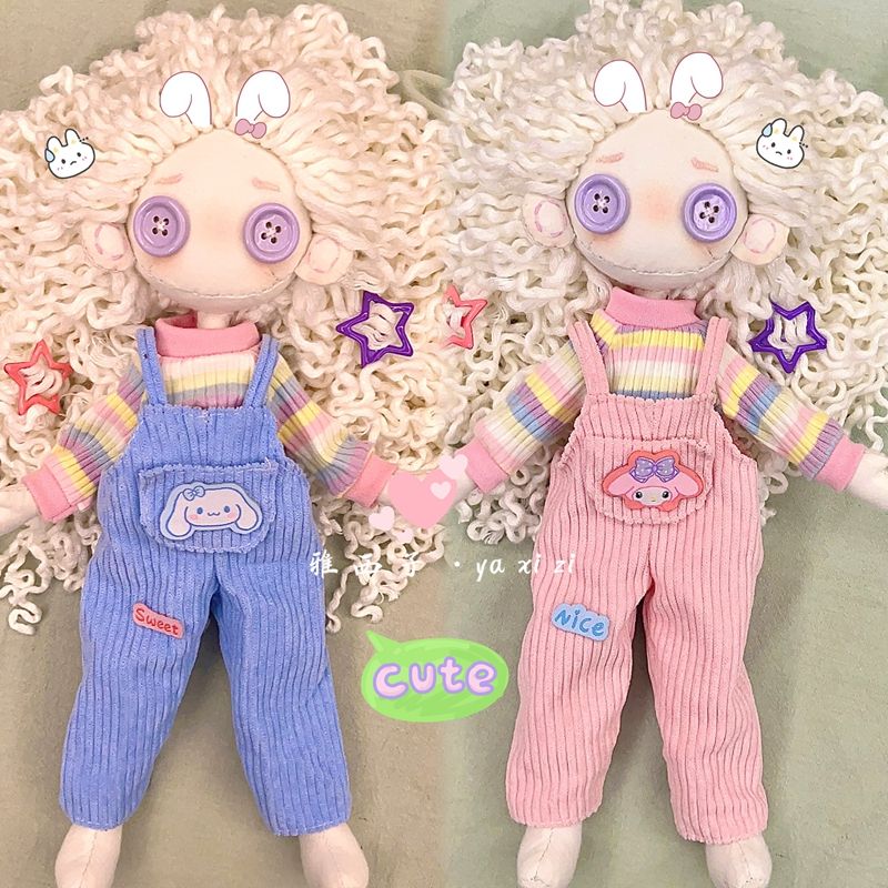 bjd六分娃衣鬼妈妈玩偶衣服纽扣眼娃娃手缝棉花娃娃换装衣服6分白