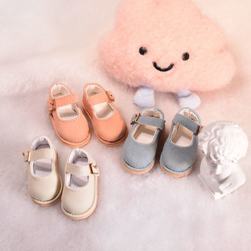 20cm娃鞋6分BJD20CM棉花娃子鞋6分百搭小皮鞋平跟鞋娃娃穿搭配件