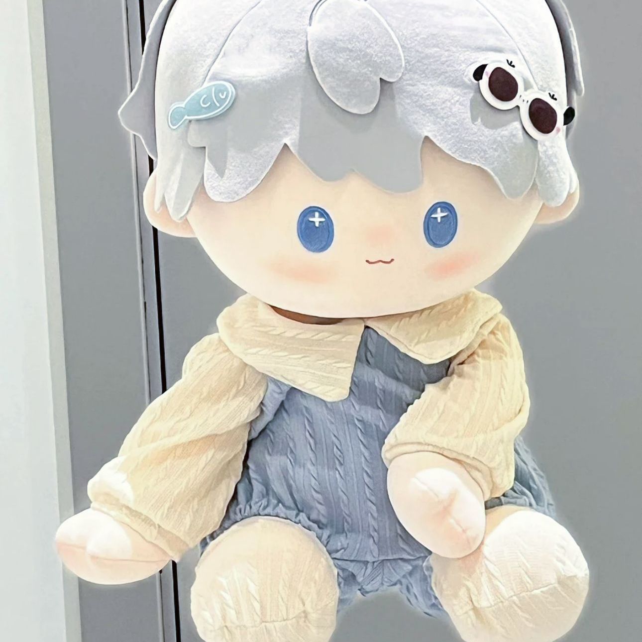 40cm娃衣星星爬服坐姿一番赏连体哈衣娃娃爬服可爱换装衣服