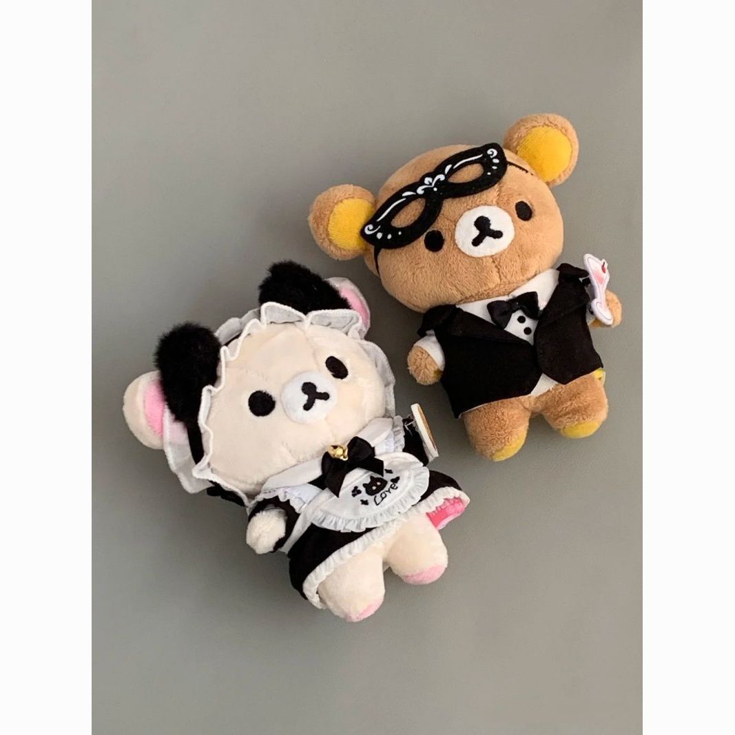 轻松熊娃衣10cm新品猫咪女仆公仔玩偶替换装原创无属性