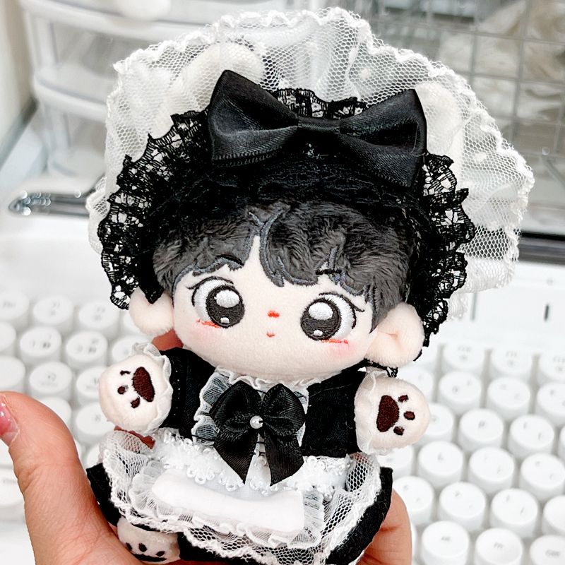 海星体娃衣可爱10cm玩偶性感蕾丝女仆裙围裙公仔换装棉花娃娃配饰