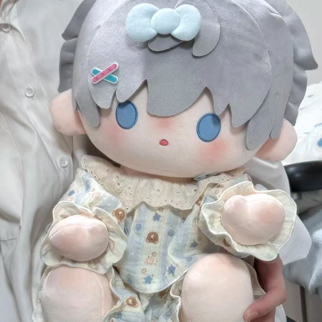 40厘米娃衣cm坐姿绵绵入怀棉花娃娃睡衣属性一番印花套装替换