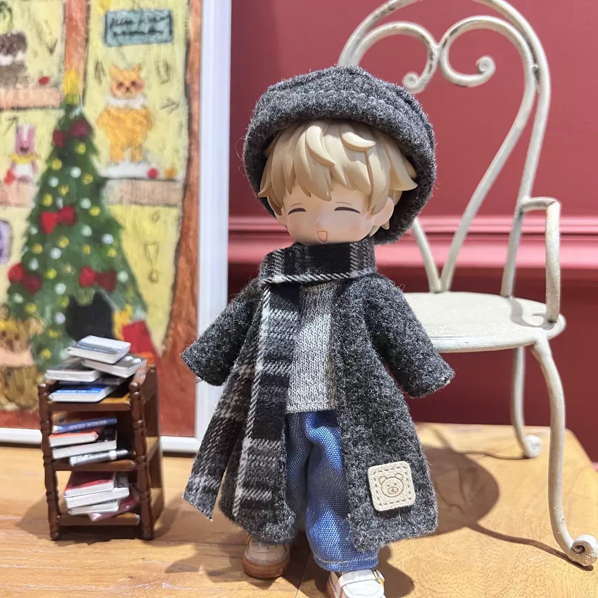 ob11娃衣阿巳体韩风大衣套装8分12分换装衣服14-17厘米可穿