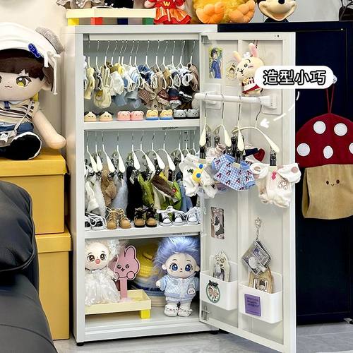 20cm棉花娃娃衣架衣服挂15cm娃衣衣撑bjd玩偶服饰配件收纳架