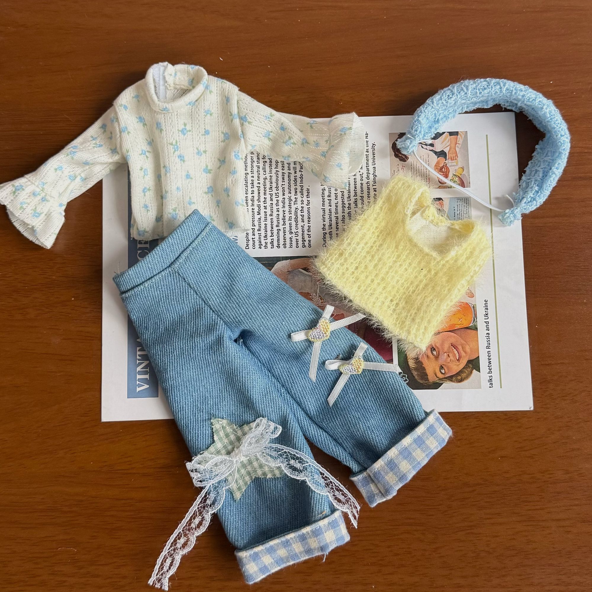 bjd娃衣新款6分秋冬休闲套装30厘米娃娃换装洋娃服鬼妈妈玩偶