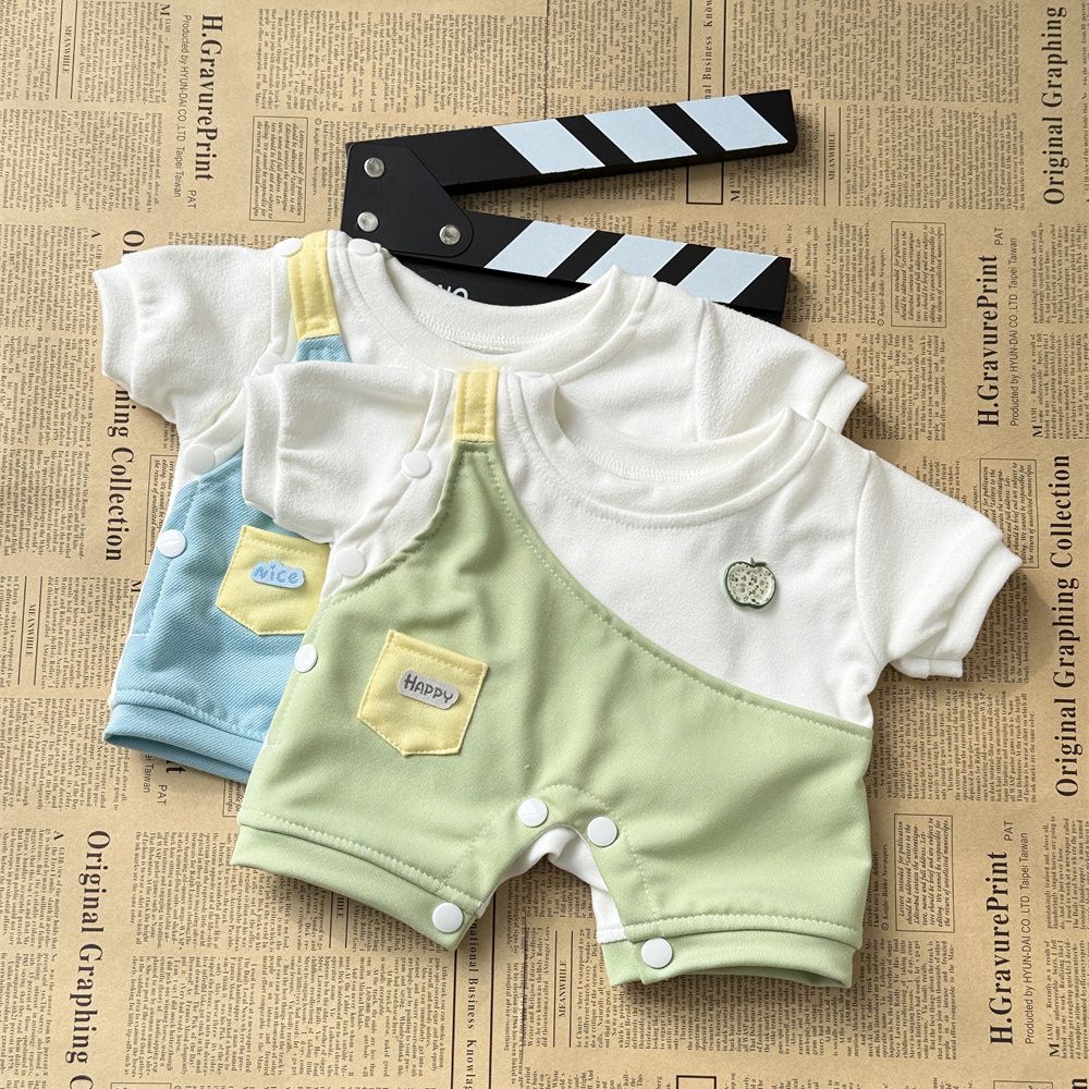 40cm娃衣40CM棉花娃娃站姿衣服属性套装背带裤可爱玩偶公仔