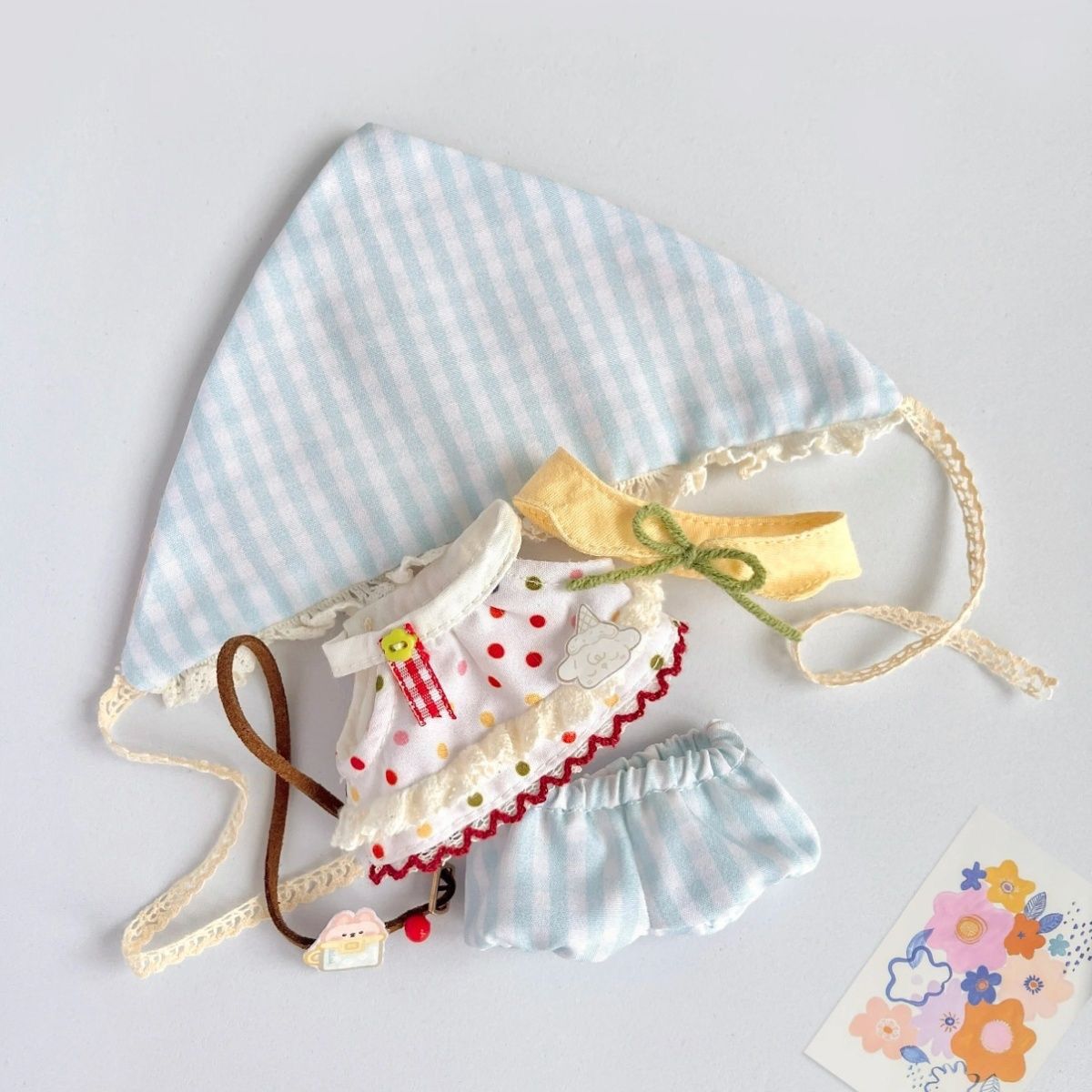 娃衣10cm夏日森系田园小蛋糕10厘米棉花娃娃换装可爱换装着替