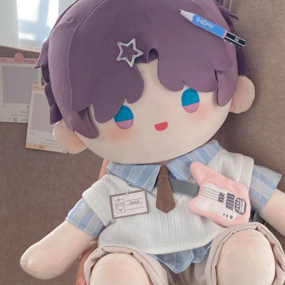 40cm娃衣新款厘米可爱韩系学院校园风棉花娃娃换装衣服坐姿无属性