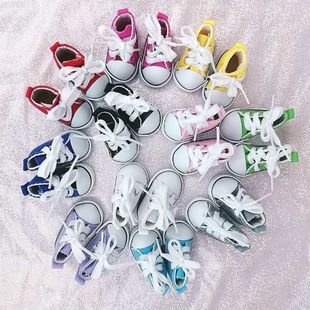 30厘米12寸bjd娃娃绑带帆布鞋 休闲鞋 6分30厘米娃娃帆布鞋 30cm娃鞋