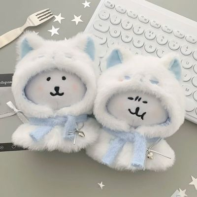 自嘲熊娃衣1020cm13cm斗篷海星体头套厘米可爱棉花小斗篷娃娃换装