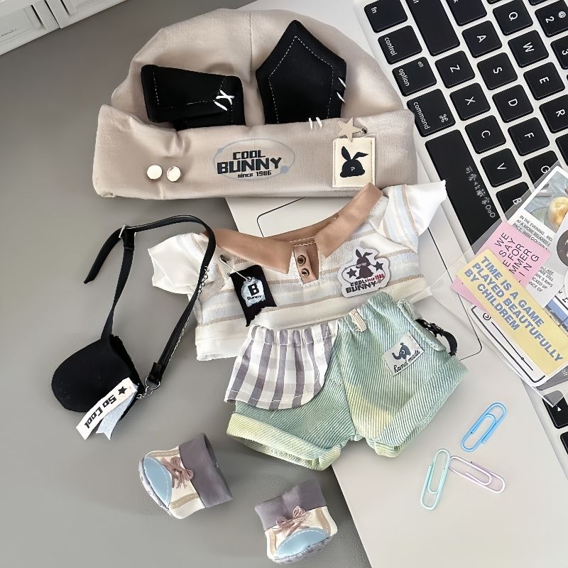 娃衣20cm棉花娃服可爱公仔换装套装属性玩偶替换包邮