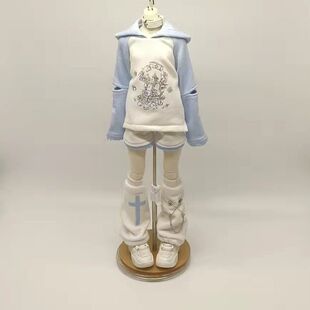 四分娃衣bjd4分6分4分6分娃水色系亚文化套装上衣加短裤加腿套加