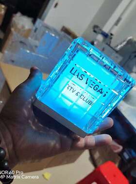 夜场咖啡厅酒吧台灯清吧KTV个性LED氛围灯创意魔方小夜灯桌灯