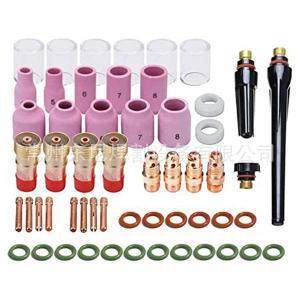 氩弧焊WP-17/18/26配件 55件套装 耐高温玻璃嘴耐火石英杯TIG