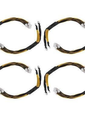 8个 黑色+黄色+白色 PVC+18AWG铜线 显卡6Pin线 显卡线 PCI-E 6pi