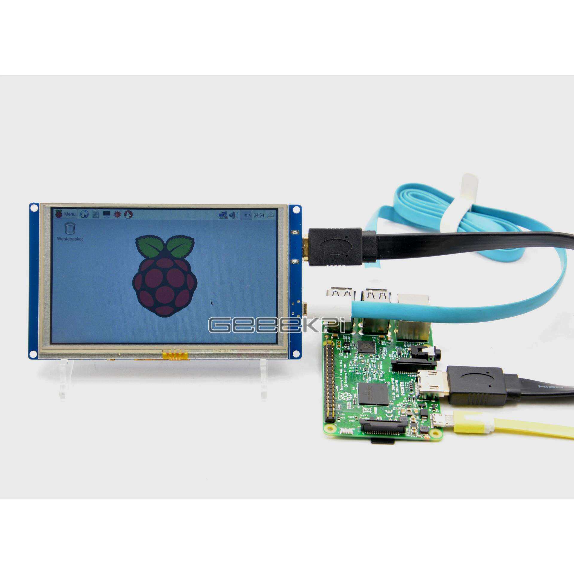 Raspberry Pi 2/3/4代树莓派 banana pro/pi 5 寸触摸屏 电阻