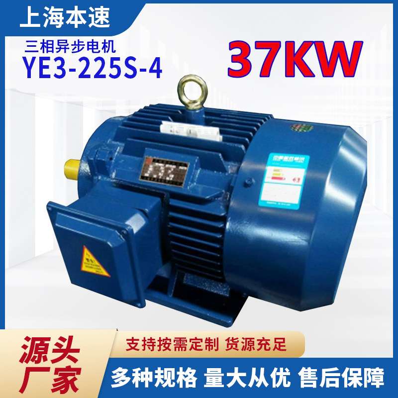 YE3三相异步马达YE3-225S-4 37KW 4极电磁制动三相异步马达电动机
