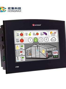 宏集Unitronics PLC+HMI一体机可视化编程逻辑控制器 V700-T20BJ