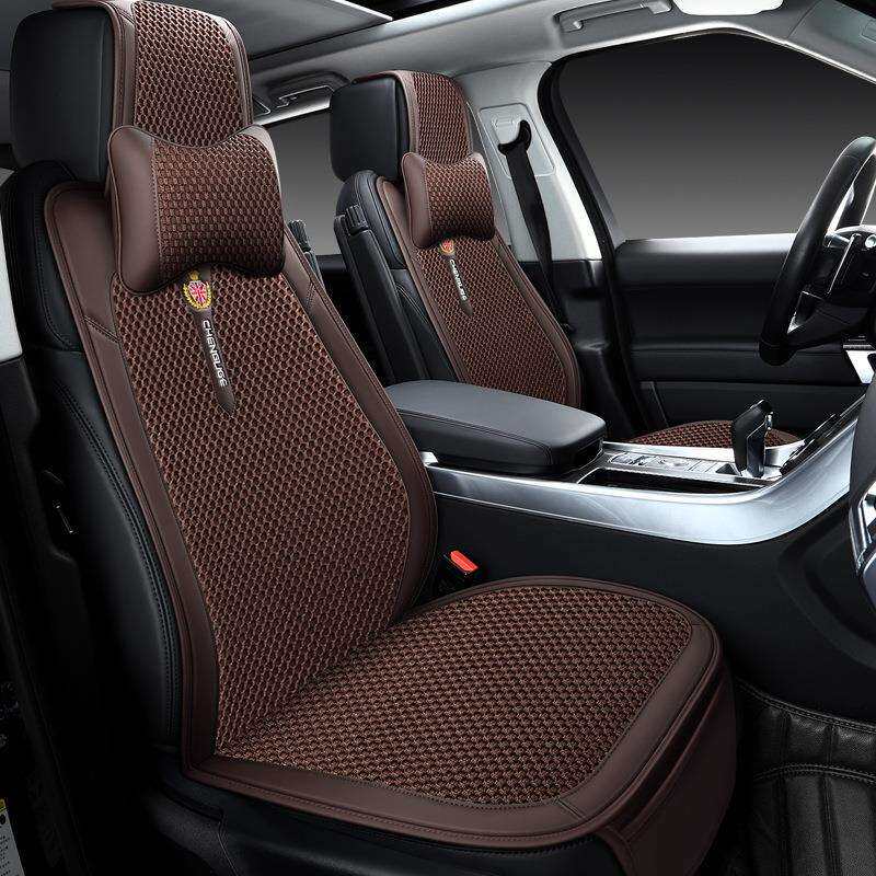 起亚适用汽车车载坐垫K2/K3/K4/K5智跑索兰托傲冰丝七三件套座垫