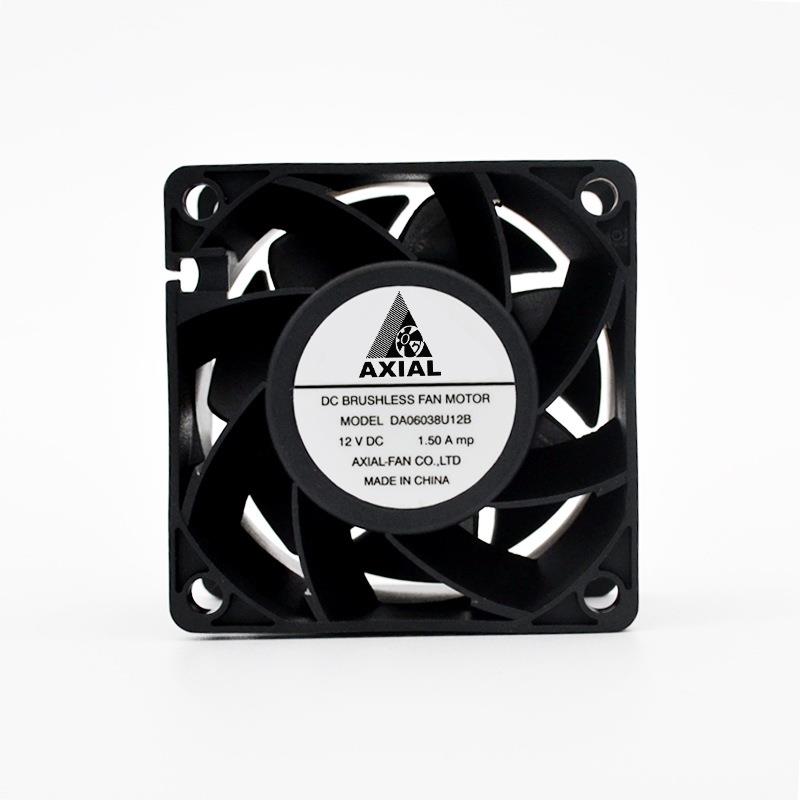 Axial12v24v6038直流增压散热风扇可替Nidec60x60x38mm双滚珠风扇