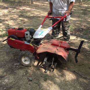 手扶自走式农用旋耕机家用小型四驱微耕机硬地深翻犁田机开沟机