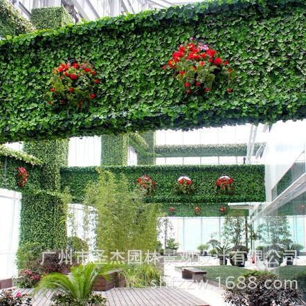 广州仿真植物墙 室内仿真植物墙体设计 仿真绿植墙面 植物墙厂家