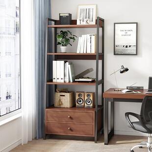 置物架多层收纳架子书架落地办公室货架分层架客厅展示柜子储物柜