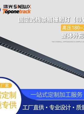 天际系列-线条灯固定式线条格栅射灯-50x50°（导轨款）HG-X03140