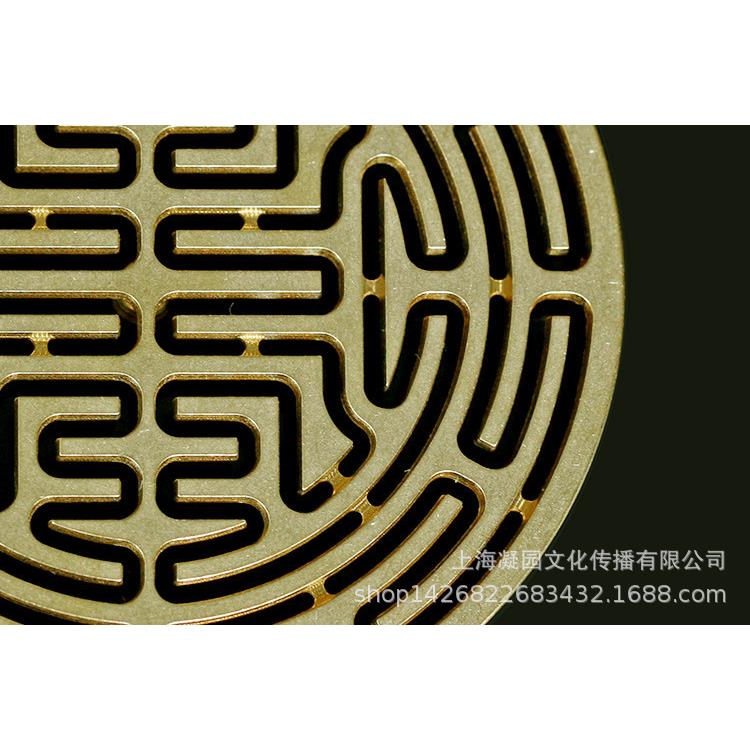 香道用品用具工具寿字12cm 寿字香篆 香拓 打拓香纂香模纯铜香印