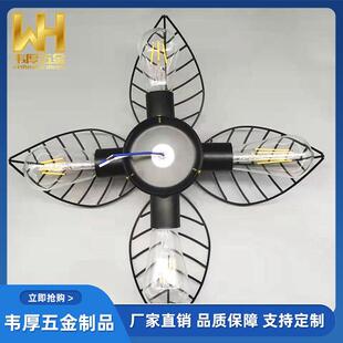 隐形风扇灯灯罩 吊扇灯外罩壳电扇带灯一体罩子 灯具配件中式罩