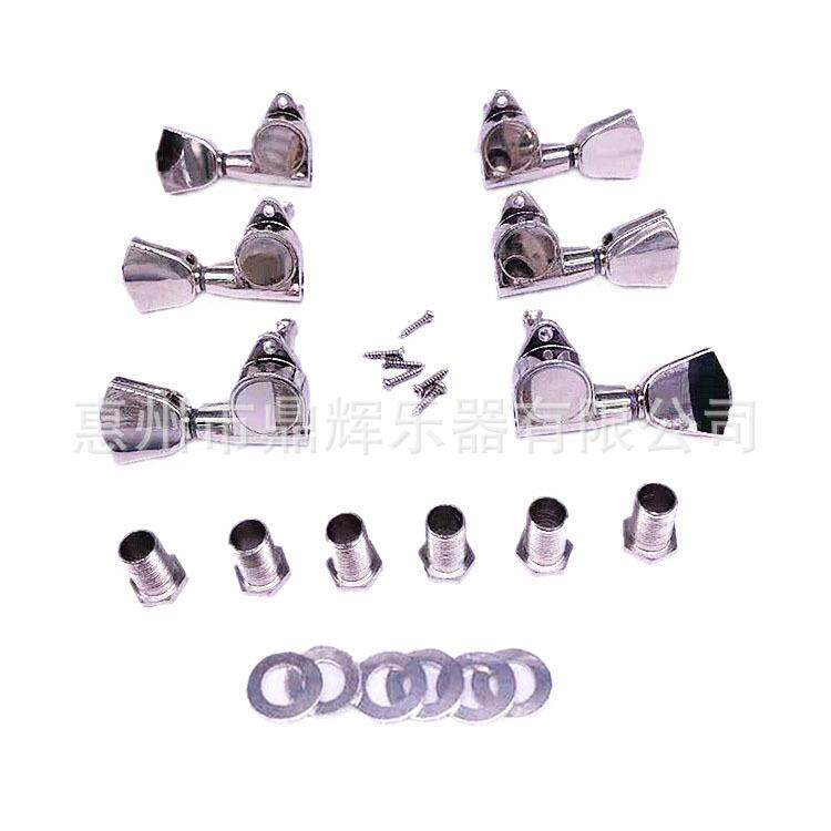 高端吉他铜弦钮民谣木电吉他弦准全封闭小方手柄琴弦钮卷弦器