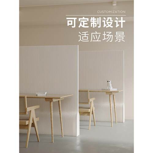 十八纸隔断栅栏办公室玄关屏风挡板隔餐厅房间分隔神器隔板墙自装