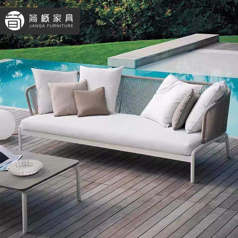 户外别墅泳池庭院沙发露台花园茶几桌椅家具组合阳台藤椅沙发套装