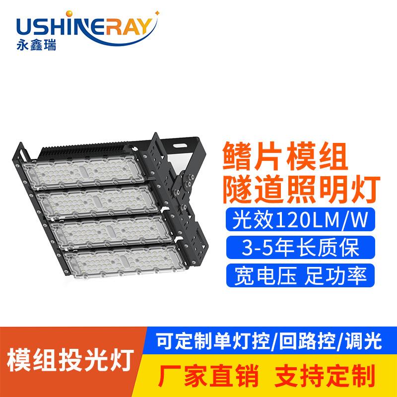 200w投光灯道路地下涵洞工地厂房投射光大功率鳍片led模组隧道灯