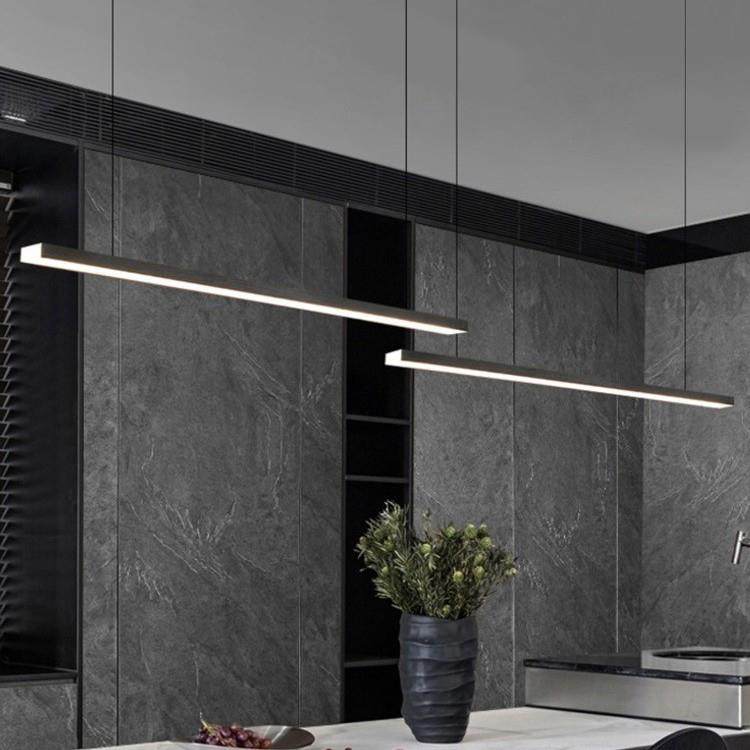 极简餐厅吊灯北欧长条餐桌岛台中岛吧台2米办公室设计师一字吊灯,家装灯饰光源,智能吊灯,淘宝优惠券,粉丝福利购,淘宝优惠卷