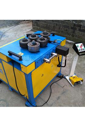 DO-50型液压槽钢角钢弯弧盘圆设备 5轮立式卷圆机 内翻角铁机