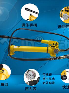 超高压手动液压泵CP-700储油量900CC高低压工作运输油压压力70MPA