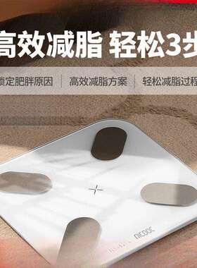 有/品PICOOC智能体脂称MINI充电心率家用电子体重秤37项高秤