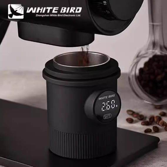 带秤接粉杯称重咖啡秤手冲意式咖啡电子秤落粉器咖啡豆称量杯