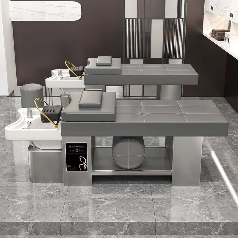 源头厂家泰式洗头床理发专用智能恒温水循环按摩床采耳洗头床