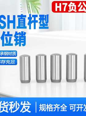 MSH负公差实心圆柱销MSSH直杆型定位销h7负公差销钉销子2/3/4/5/6