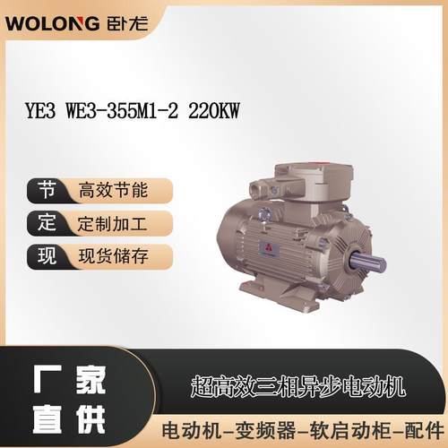 YE3 WE3-355M1-2 220KW 低振动三相异步电动机 低噪声异步电动机