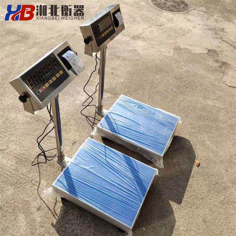 不锈钢打印电子台秤TCS100kg高精度计重秤40x50cm全不锈钢电子秤