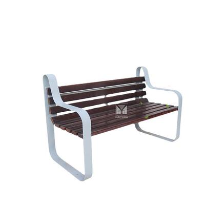 户外公园椅防腐实木休闲连排椅广场休息座椅长条凳学校小区靠背椅