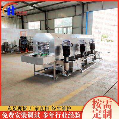 食品周转筐清洗机设备 隧道式高压喷淋洗筐机 蔬菜筐清洗机设备