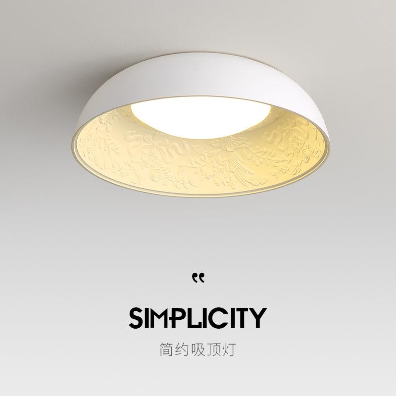 卧室灯主卧2024新款简约现代法式奶油风睡房灯吸顶灯餐厅吊灯