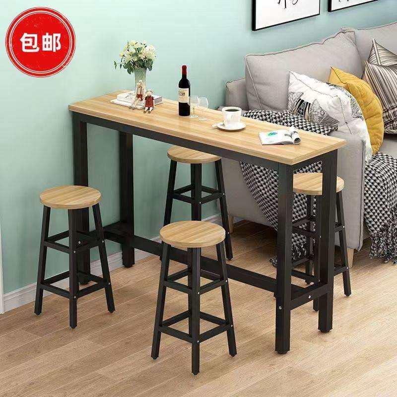 吧台桌家用靠墙高脚桌奶茶店桌椅组合阳台客厅酒吧台贴墙吧台桌子,3C数码配件,USB灯,淘宝优惠券,粉丝福利购,淘宝优惠卷