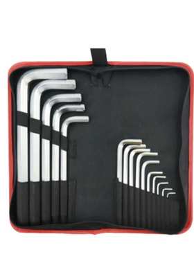 YATO易尔拓15件套YT-58211铬钒钢公制加长平头内六角扳手1.5-19MM