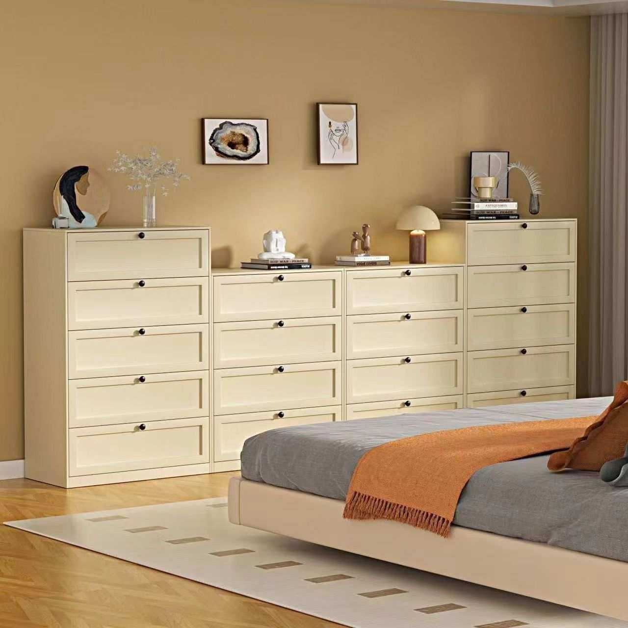 铁艺五斗柜卧室储物柜客厅家用边柜现代简约钢制收纳置物柜抽屉柜,电子元器件市场,其它元器件,淘宝优惠券,粉丝福利购,淘宝优惠卷