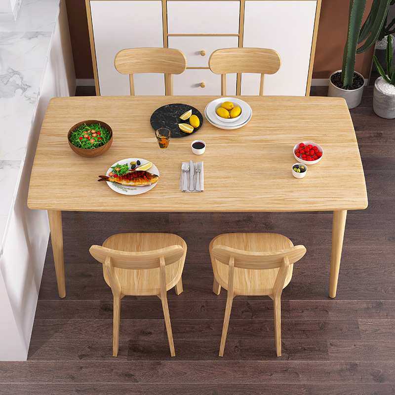 代发餐桌简约北欧轻奢家用小户型桌椅组合简易餐桌长方形吃饭桌子